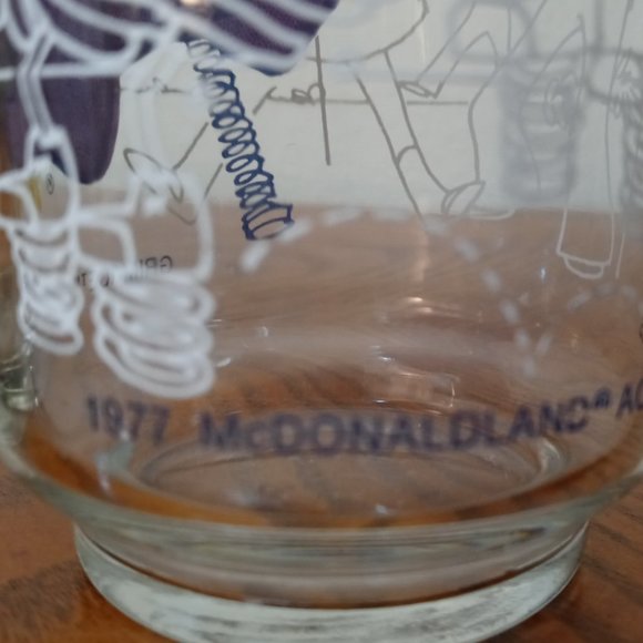 McDonald's Glasses Peanuts and Grimace Rare 1977 - Picture 4 of 10